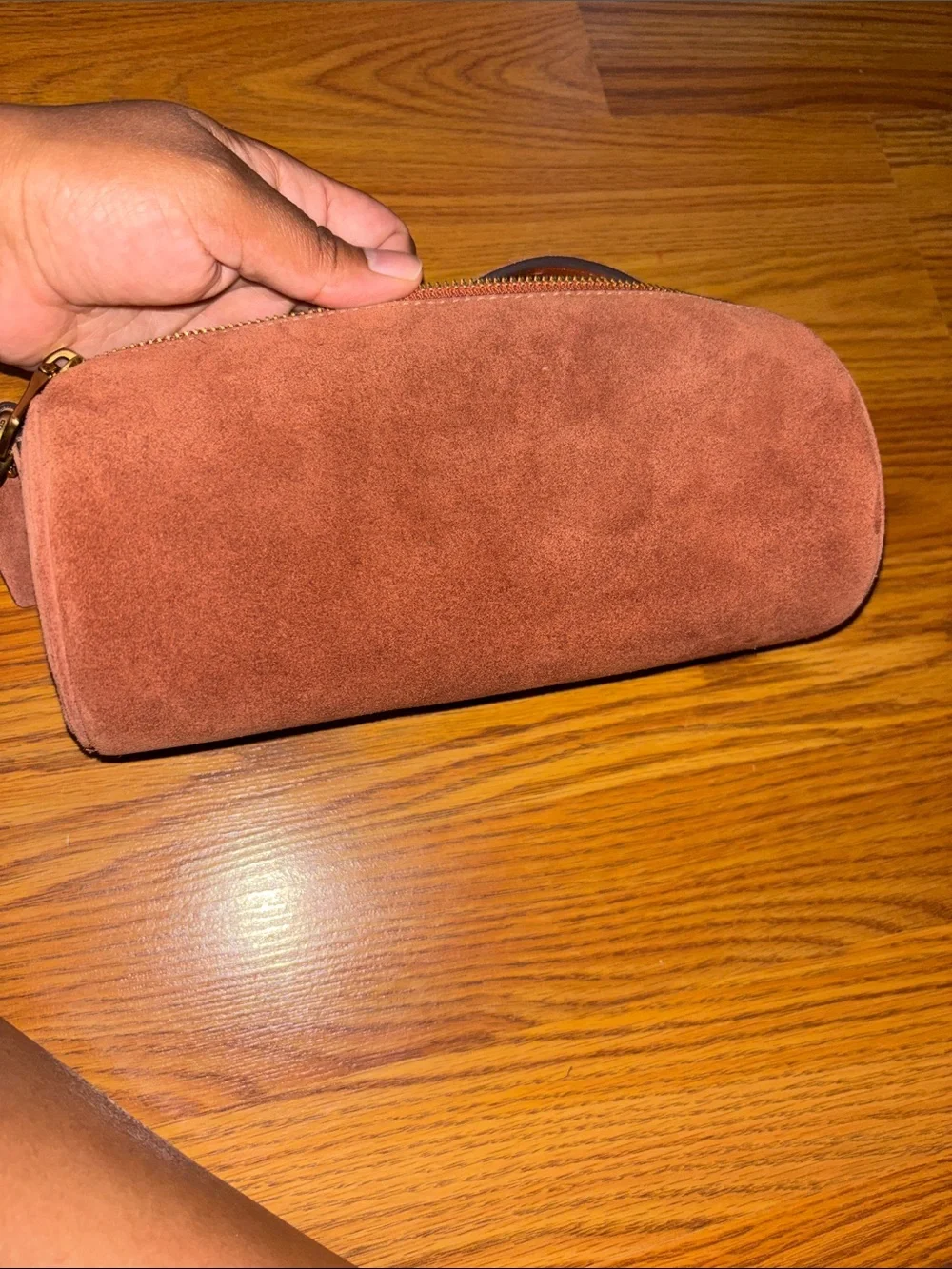 Coach compact suede
